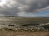 High tide covers the Pilgrim Way Lindisfarne